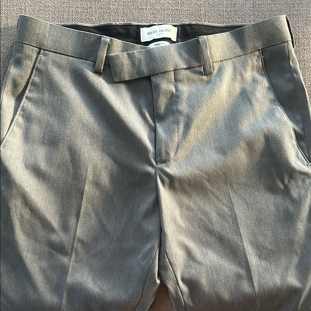 River Island Charcoal Tailored Pants